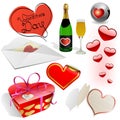 ValentineÃ¢â¬â¢s day vector set.